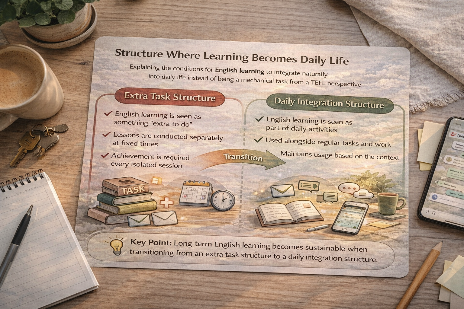 TEFL 영어교수법 학습이 일상이 되는 구조는 어떻게 만들어지는가