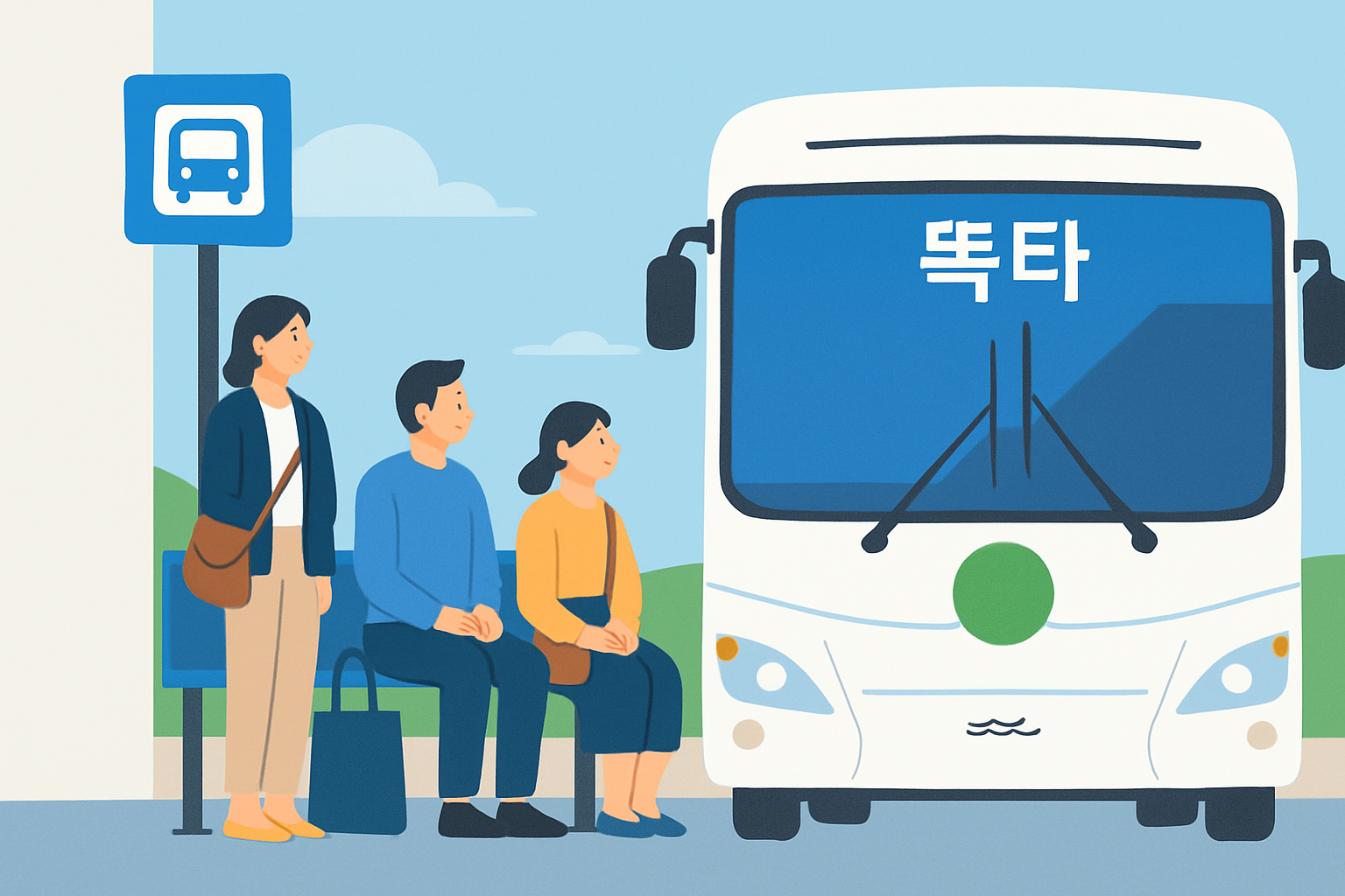 똑타버스 정류장