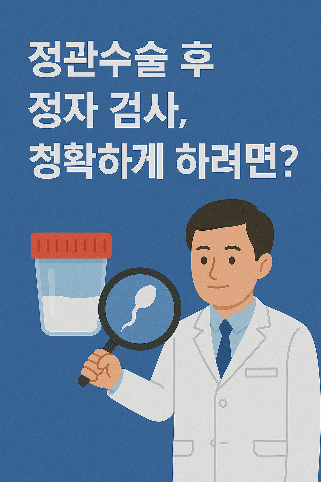 정관수술 후 정자 검사, 정확하게 하려면?