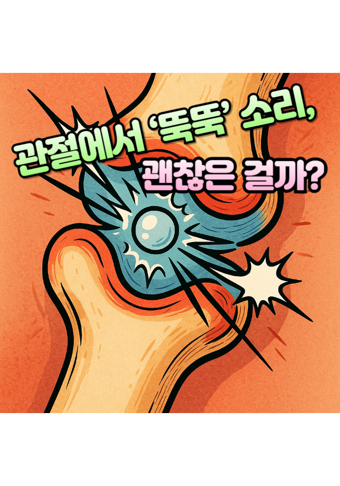 1.관절에서 &lsquo;뚝뚝&rsquo; 소리, 괜찮은 걸까?