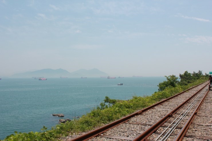 여수해양레일바이크-바다전경