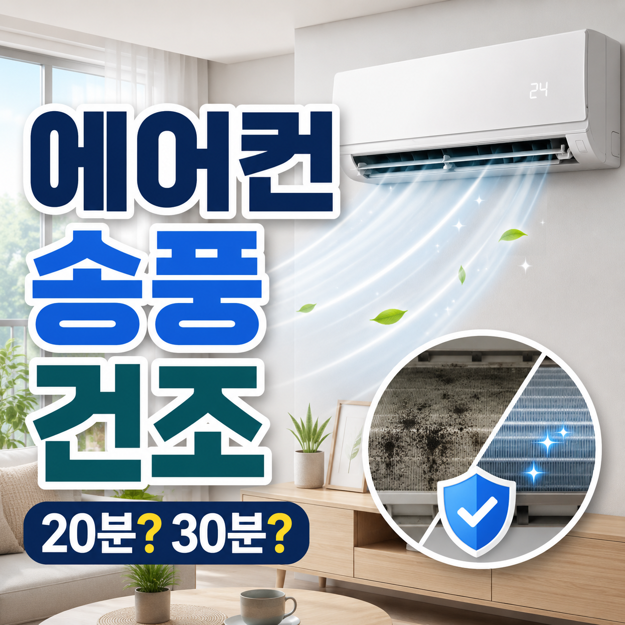 에어컨 송풍 건조