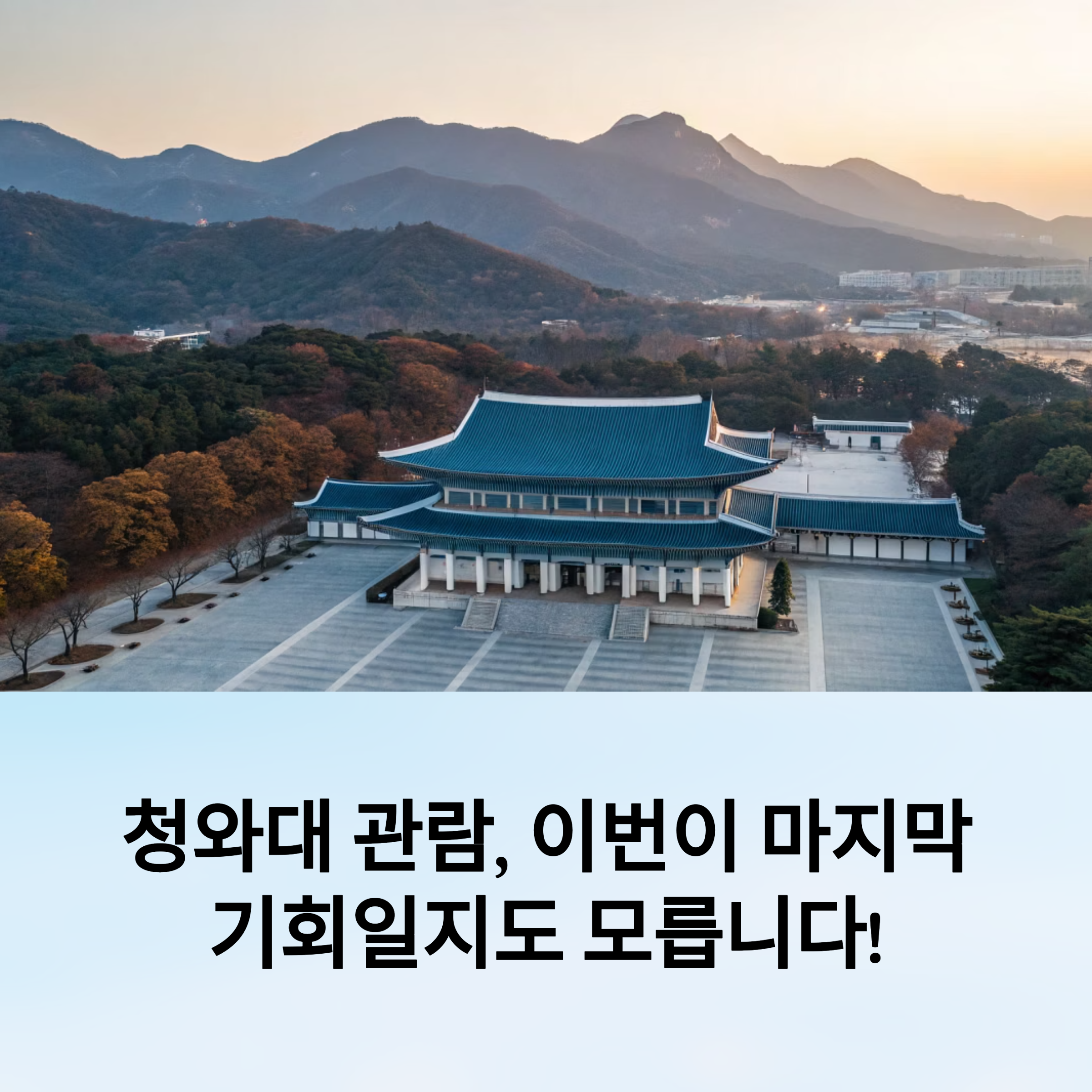 청와대 관람 예약 신청 방법