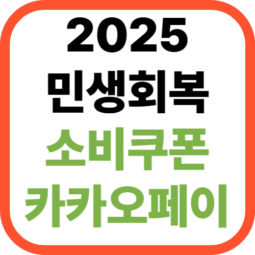 2025 민생회복 소비쿠폰 카카오페이