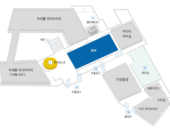 건물 안내 도면 사진