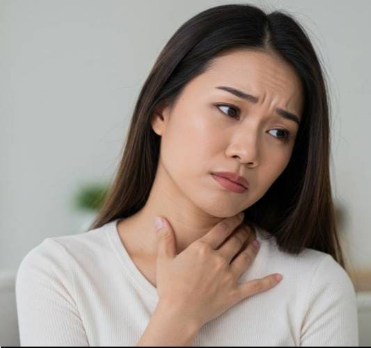 길경 효능 호흡기 건강, 인후염이 심한 30대 여성 사진
