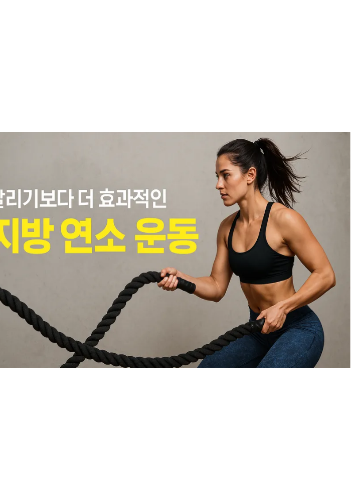 1.달리기보다 더 효과적인 지방 연소 운동