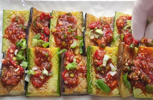 가지 애호박 구이