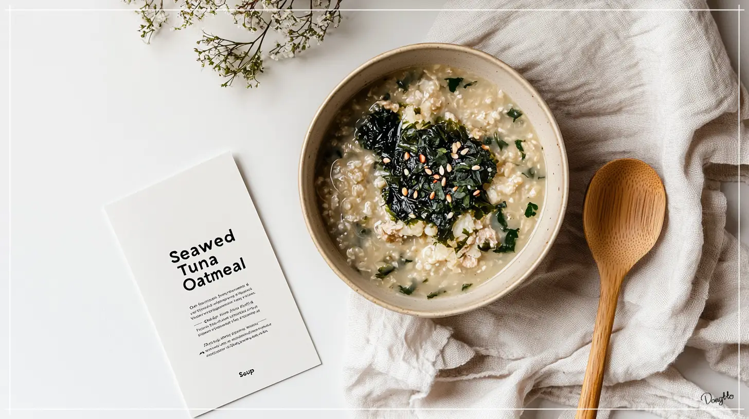 오트밀-먹는법인-오트밀-미역죽을-완성하여-그릇에-담아낸-사진