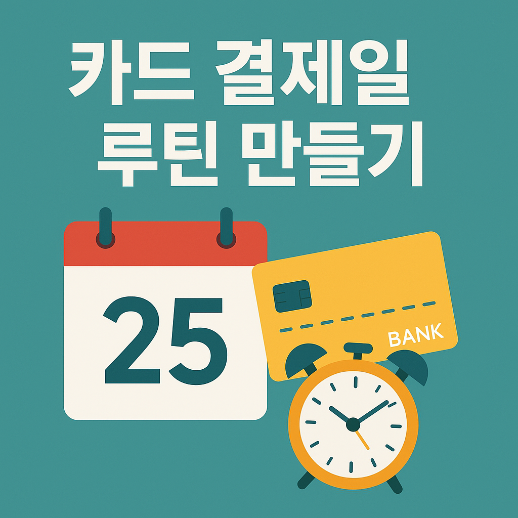 카드 결제일 루틴 만들기