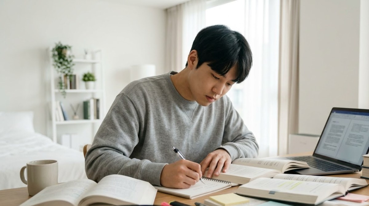 훈련기관 데스크에서 카드로 결제하는 모습