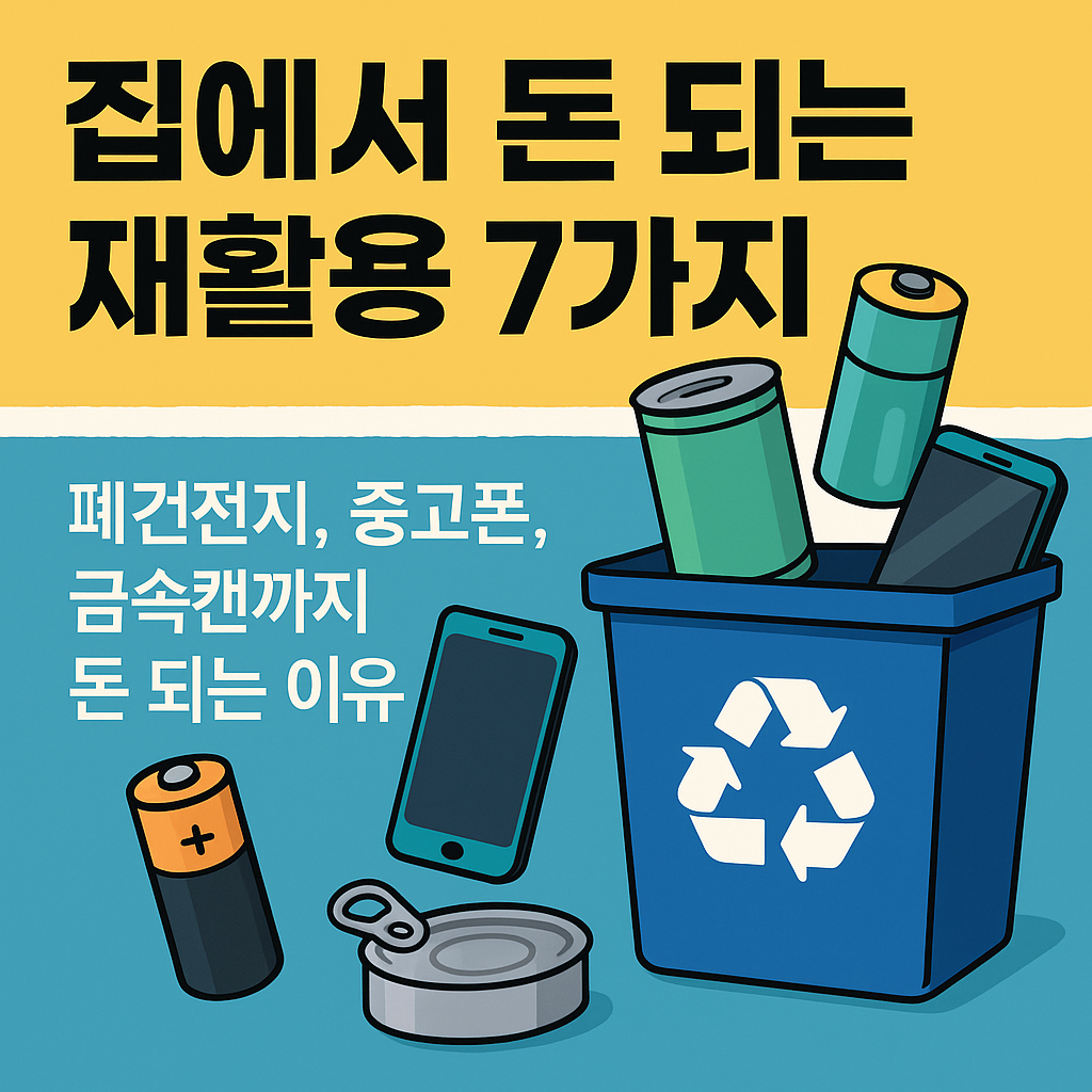 모르면 손해보는 재활용 돈 버는 법 – 폐건전지부터 중고폰까지