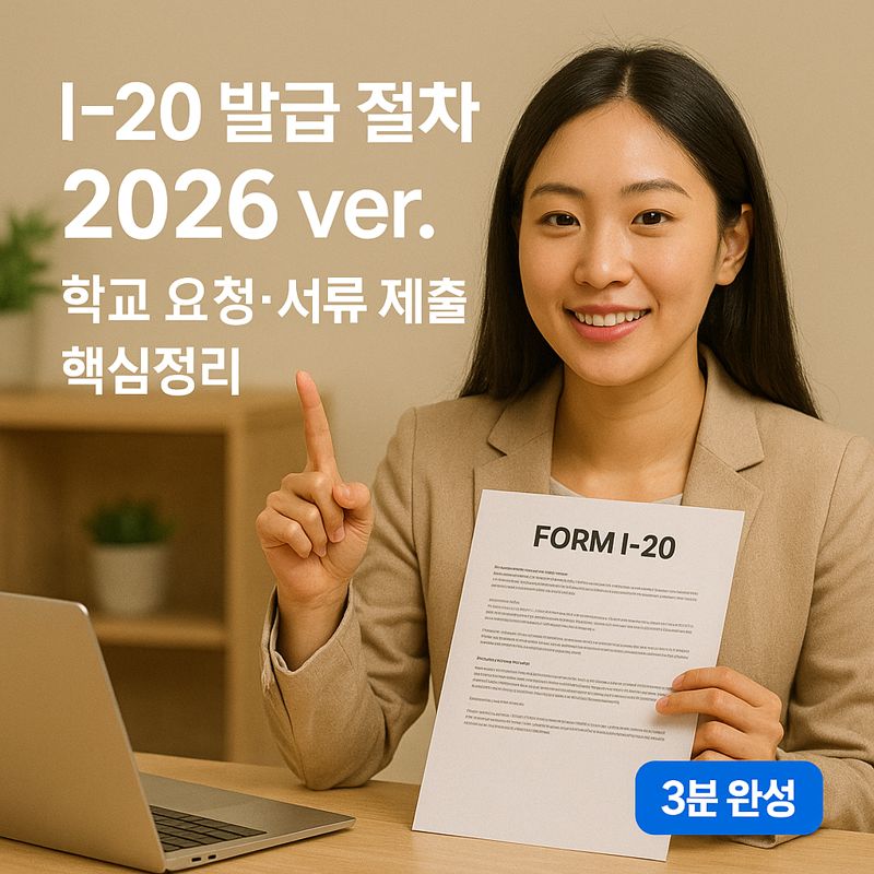 I-20 발급 절차 2026 ver. | 학교 요청·서류 제출 핵심정리