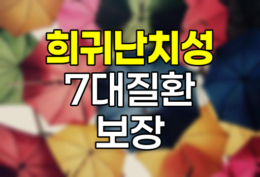 메리츠화재 희귀난치성 7대질환진단비보장, 특별한 보호막