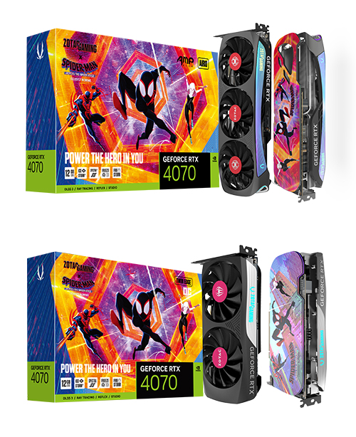 ZOTAC GAMING x 스파이더맨 &trade;: 어크로스 더 스파이더버스 테마 그래픽카드 발표