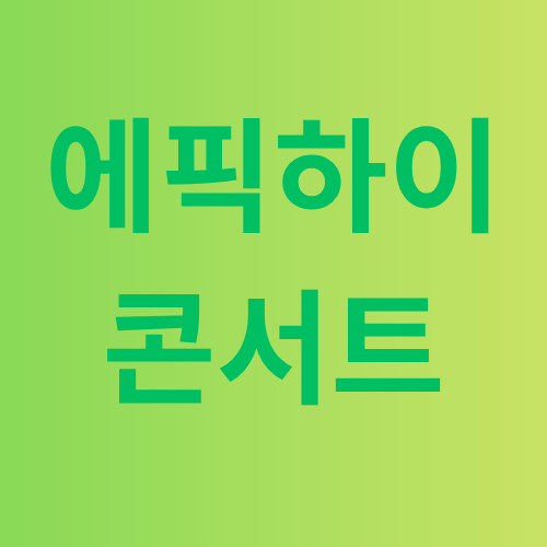 에픽하이 콘서트