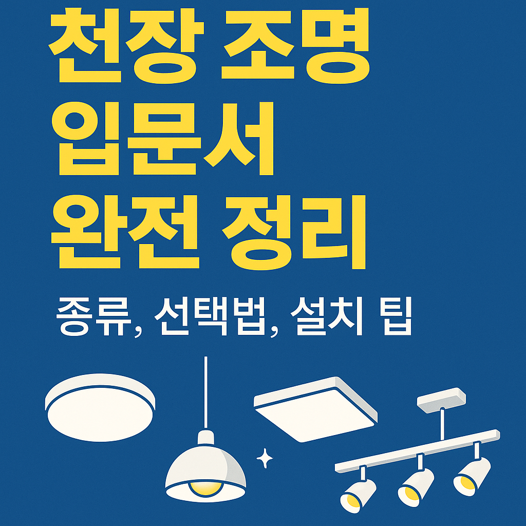 천장 조명