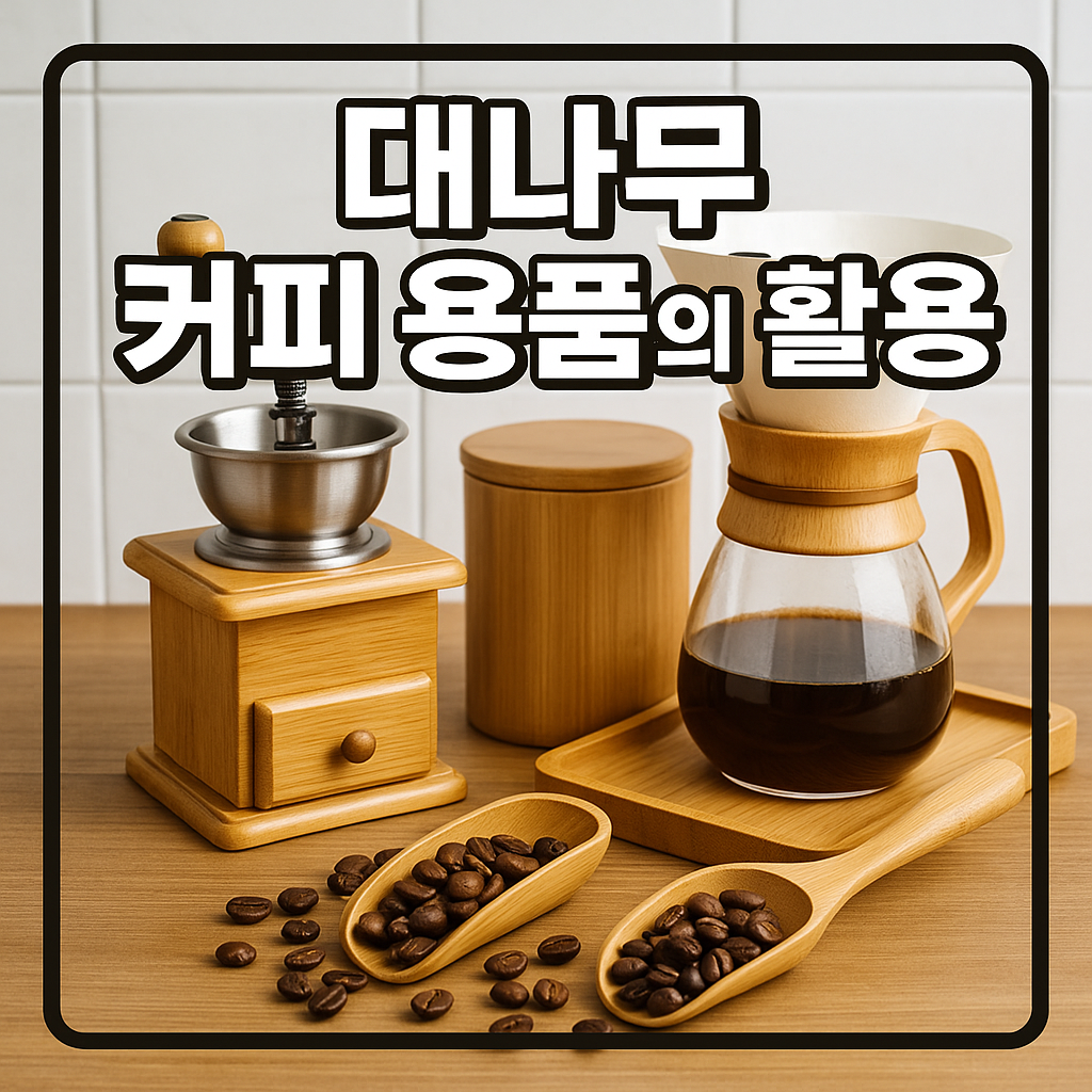대나무 커피 용품의 활용