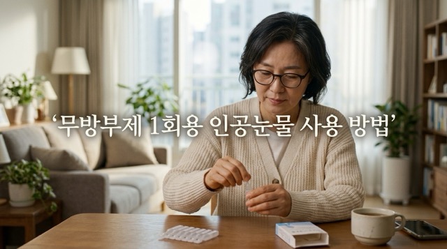 결막염 인공눈물 사용법