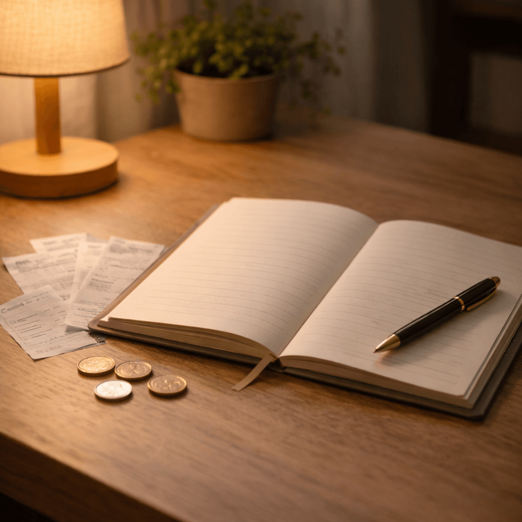 하루 소비를 정리하는 저녁 기록 시간