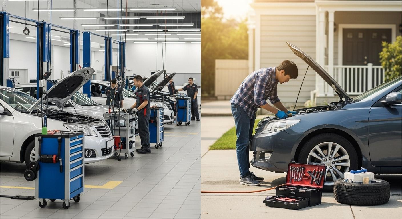 자동차 정비 평일 주말 차이