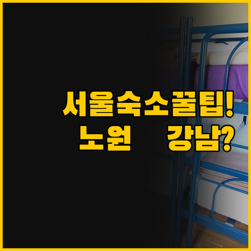 노원 25평 BnB부터 강남 4성급 ..