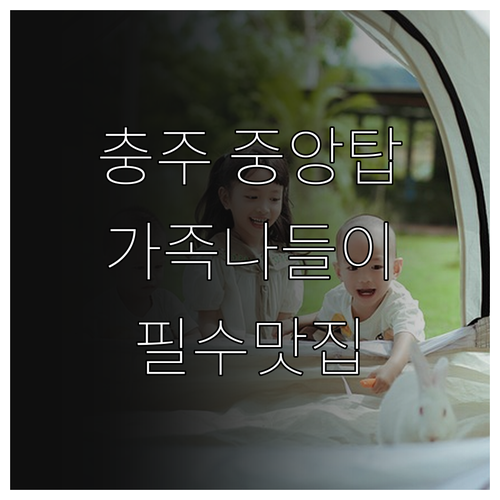 가족 나들이하기 좋은 충주 중앙탑 사..