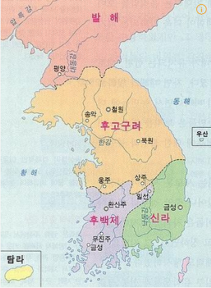 후삼국 세력 변화 지도