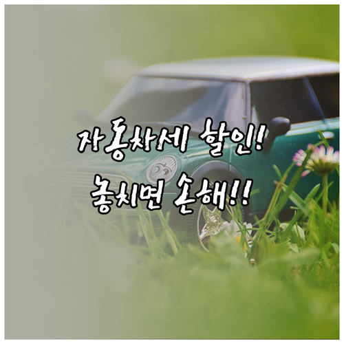 2026년 1월 자동차세 연납 신청 ..