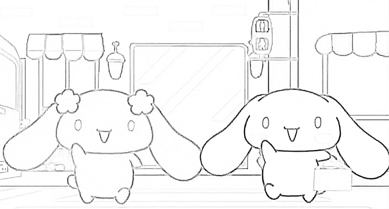 다양한 시나모롤 색칠공부