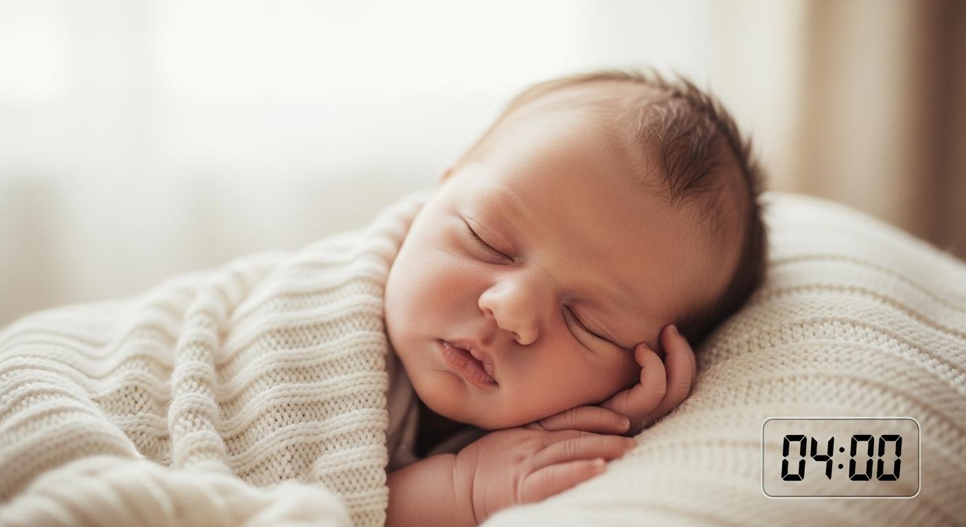 신생아 4시간 잠