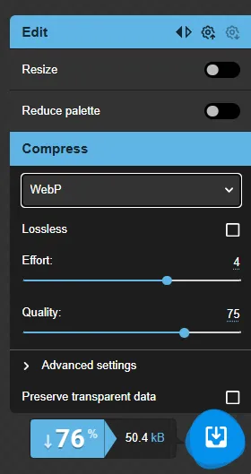 블로그 이미지 WebP 변환 사이트 Squoosh.app