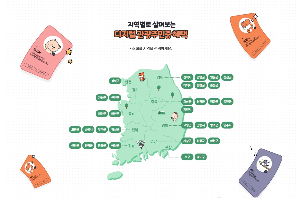 디지털 관광주민증 발급