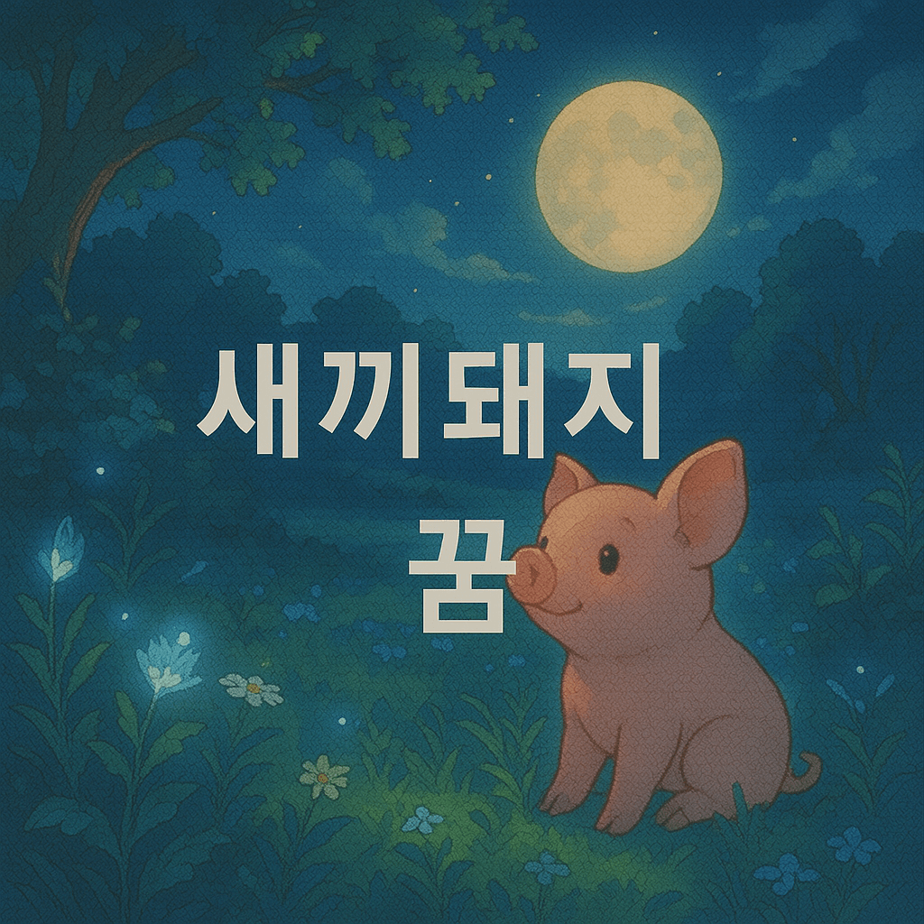 새끼 돼지 꿈 해몽