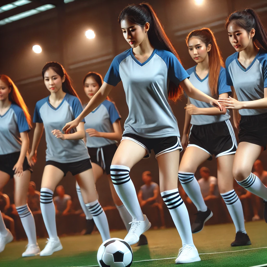 팀 스포츠 하는 여성 관련 사진