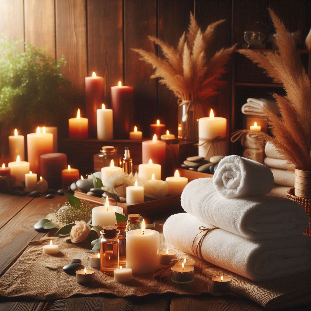 피부,체형관리 샵 배경