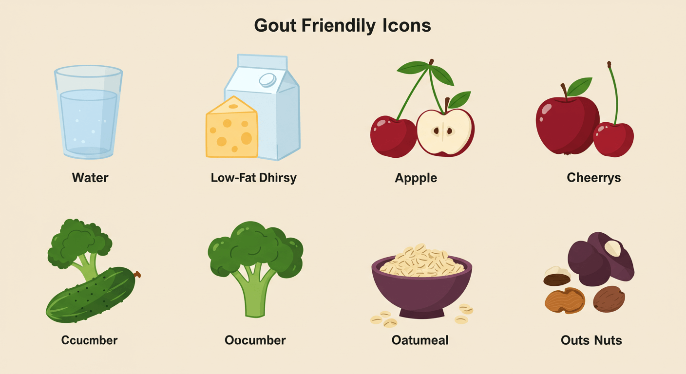 1. 통풍에 좋은 음식, 어떤 식재료가 효과적일까?