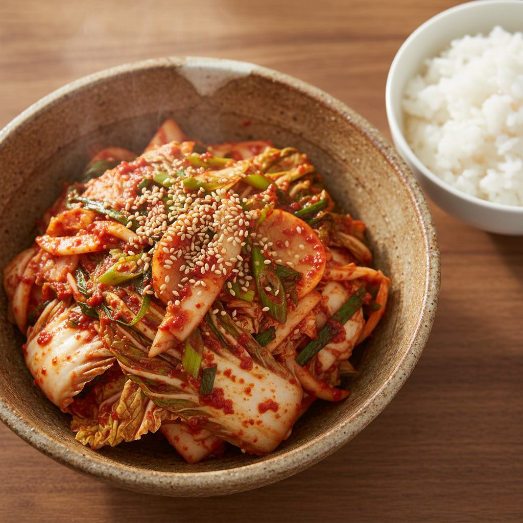 신선한 알배추: 봄 겉절이의 시작