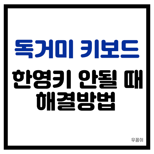 독거미 키보드 AULA F87 한영 전환이나 한영키 입력