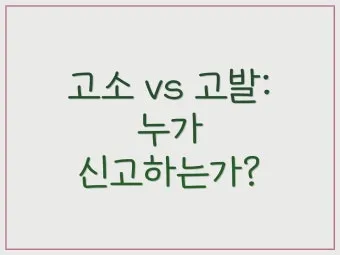 고소 고발 뜻 차이 용법_26