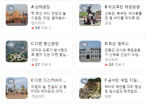 중국 대련 4월 날씨 옷차림 여행지 추천