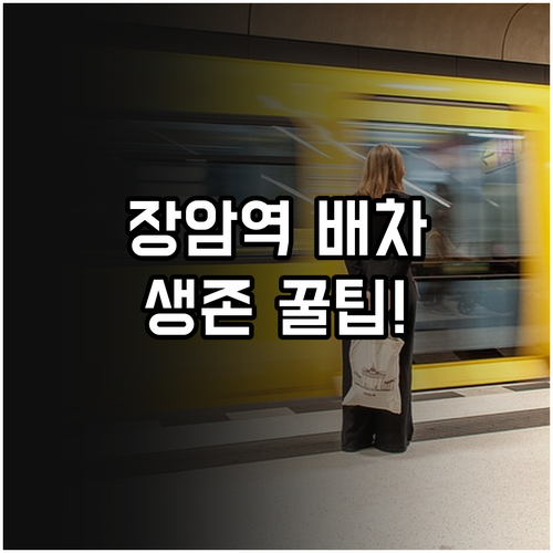 7호선 종점 장암역 열차 간격과 효율..
