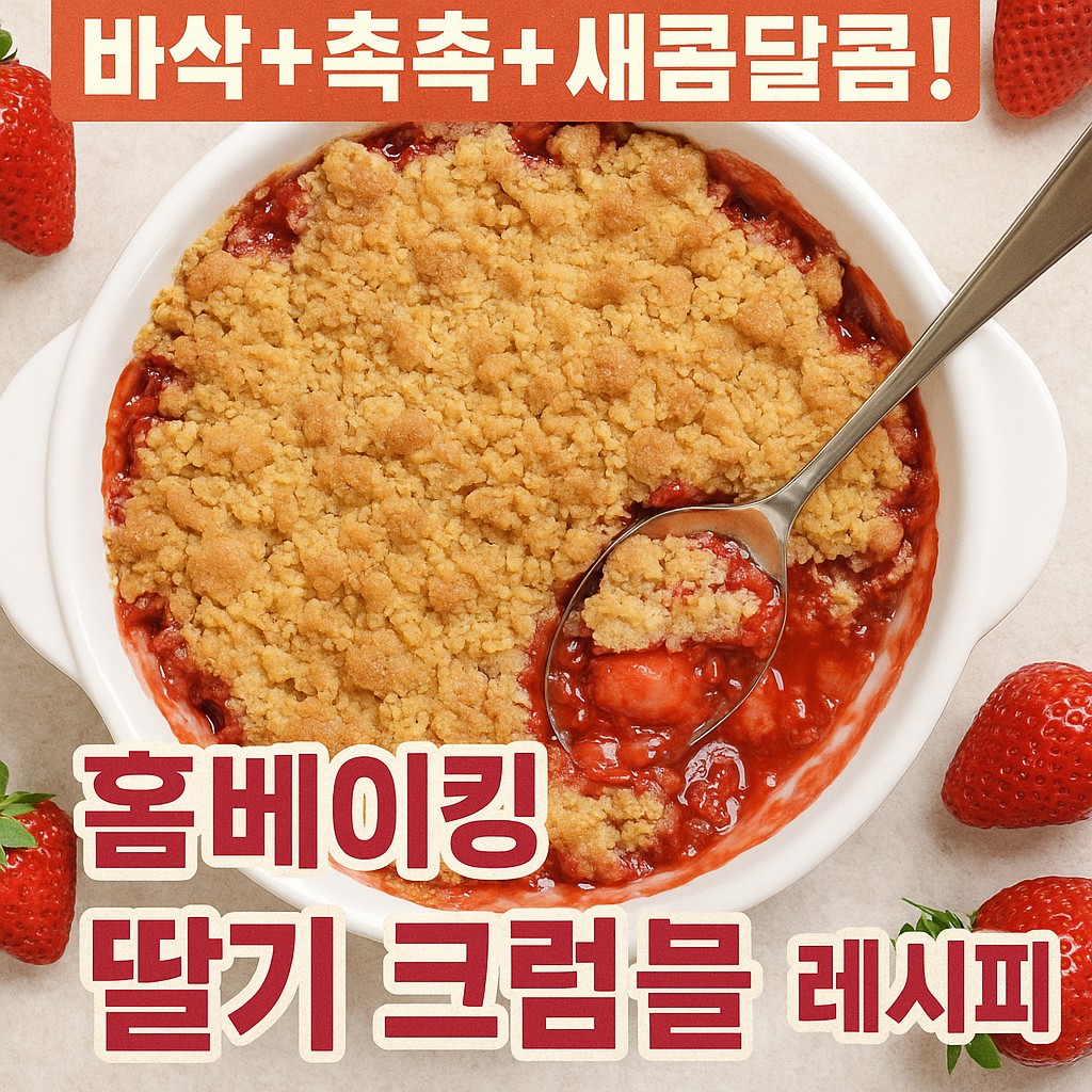 딸기 크럼블 레시피
