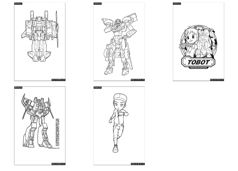 또봇 색칠공부 도안