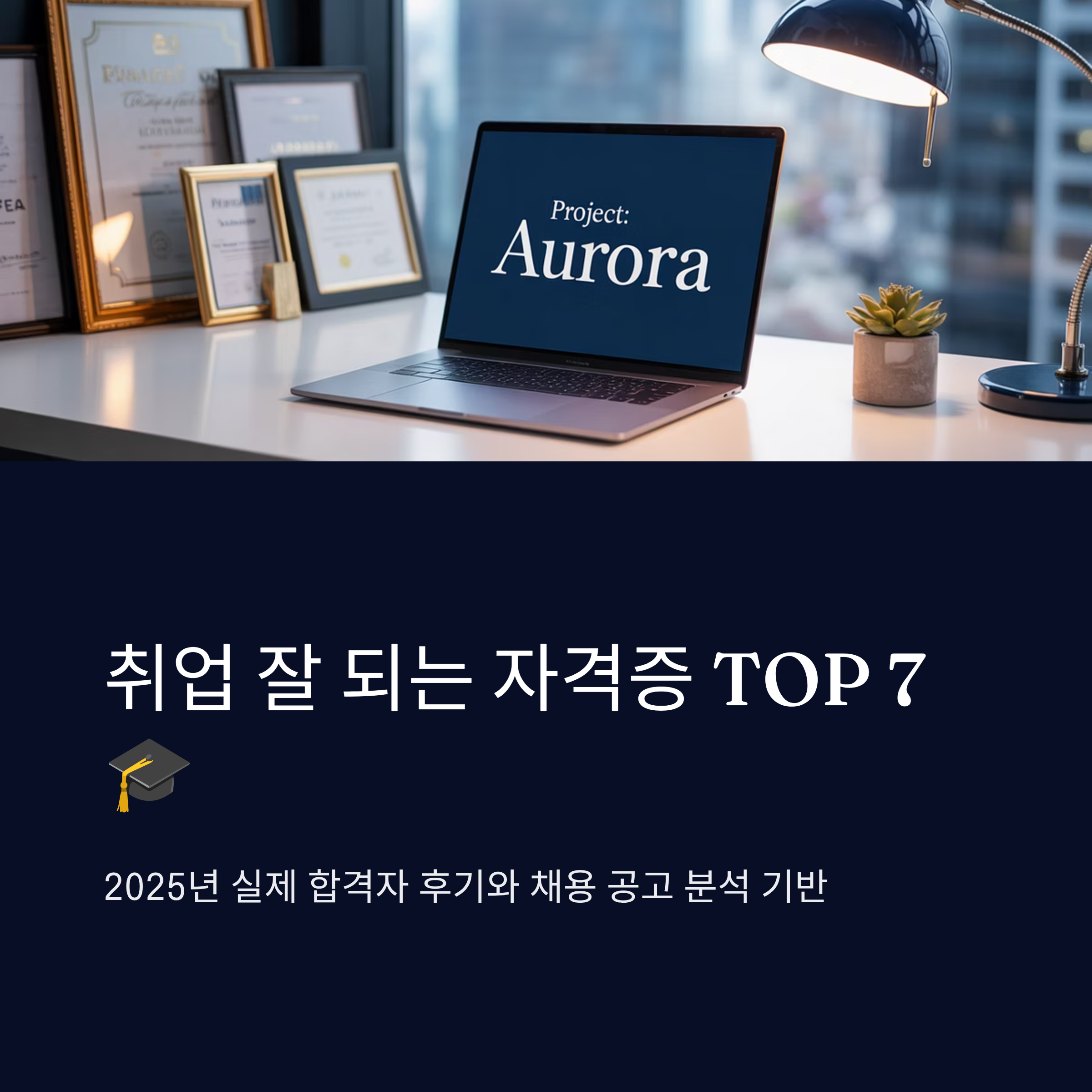 취업 잘 되는 자격증 TOP 7 총정리