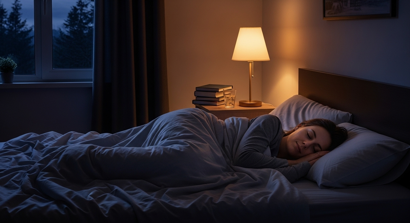 깊은 잠에 빠져 편안하게 숙면을 취하는 사람의 모습