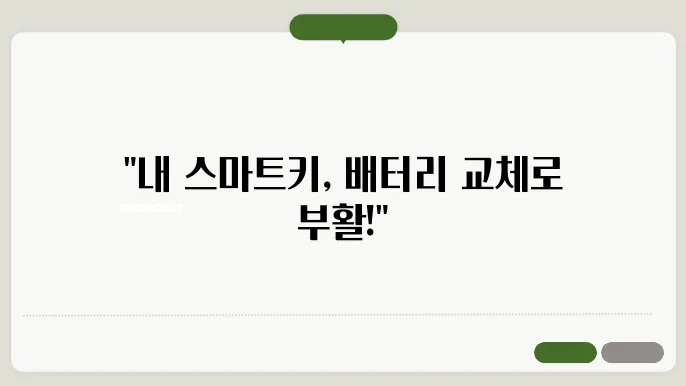 기아 스마트키 배터리 교체방법