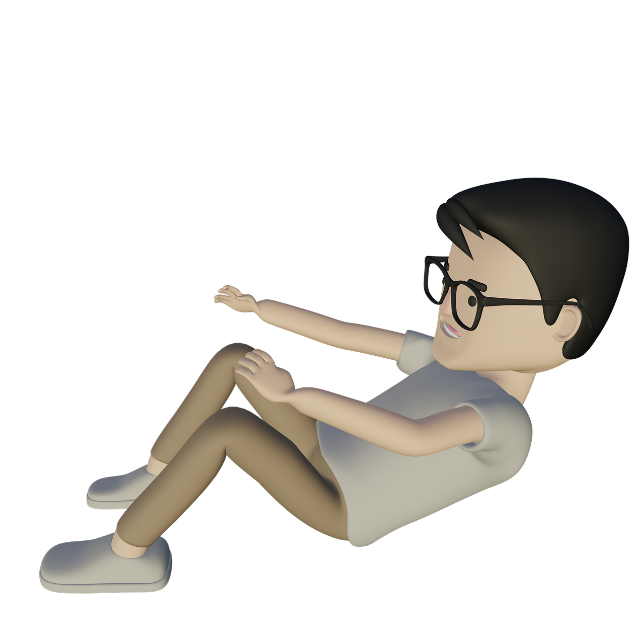 윗몸일으키기 하는 남자