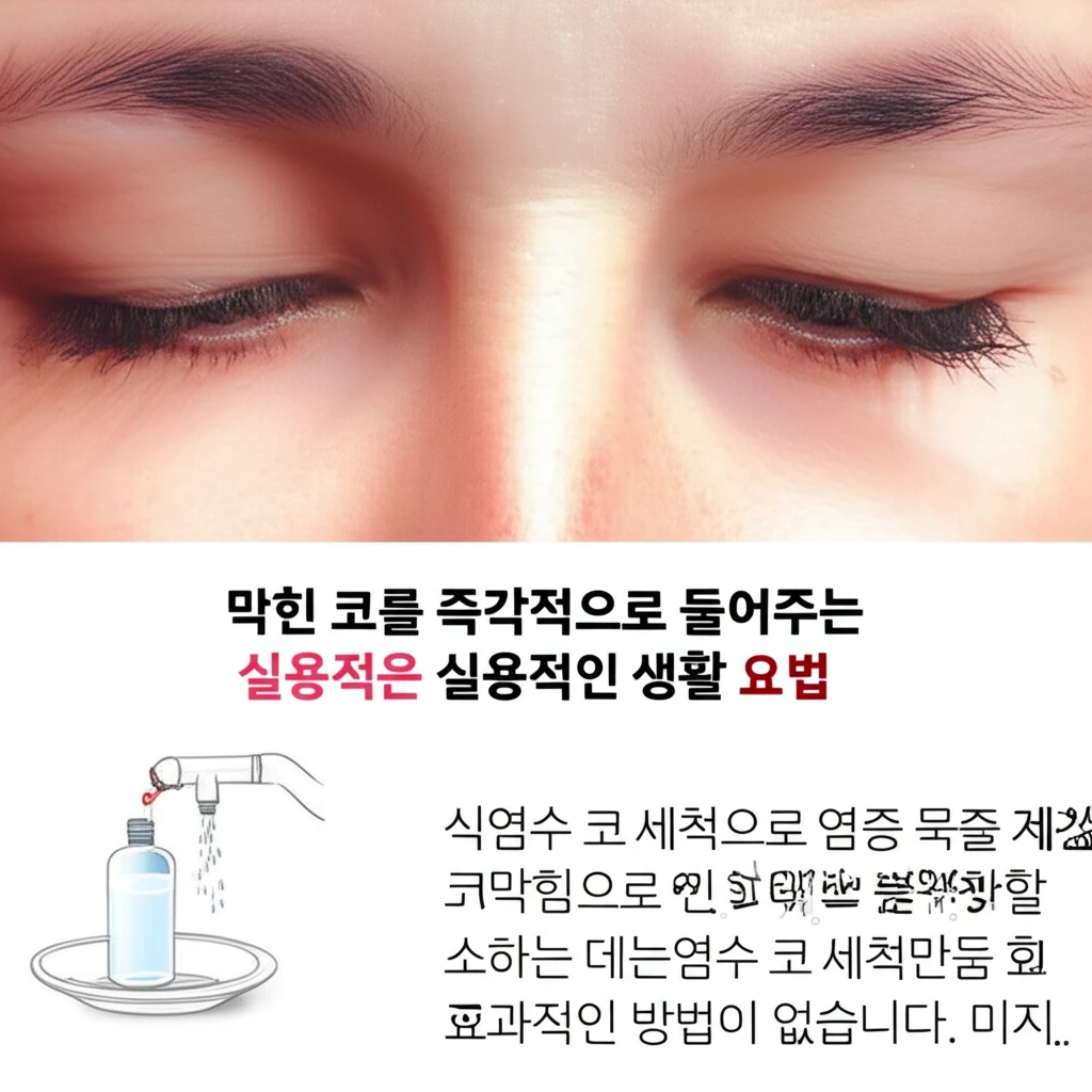 실내외 온도차 대비 비염 코막힘 극복..
