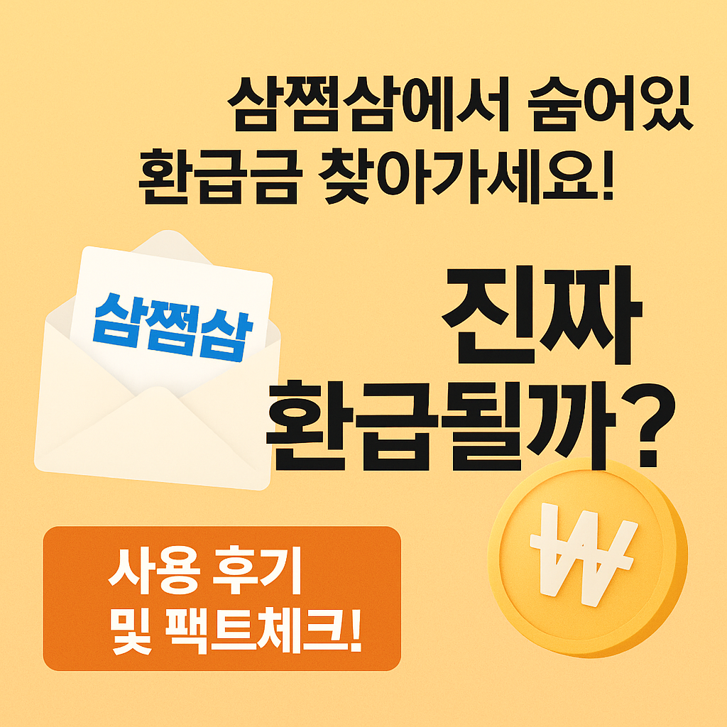 삼쩜삼은 진짜 환급될까